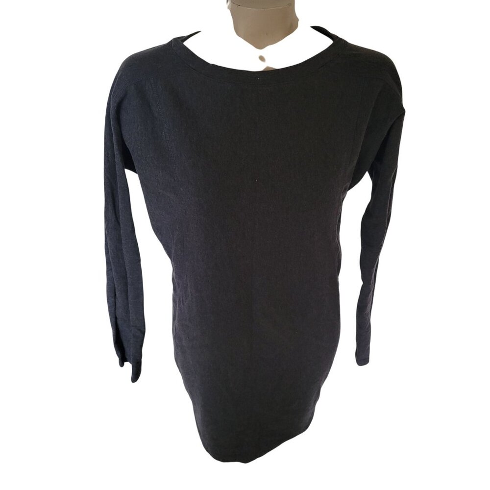 Athleta Gray Long Sleeve Tunic Dress S‎ beach coastal comfort